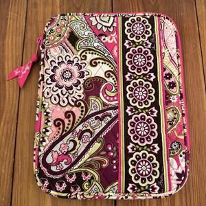 Vera Bradley Tablet iPad Sleeve 10 x 8 Pink Very Berry Paisley Case